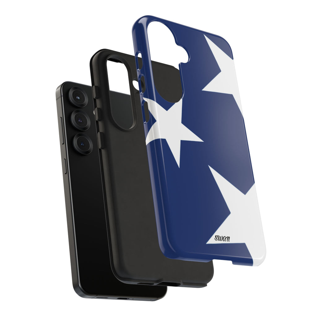 Star Bloom (White in Blue)