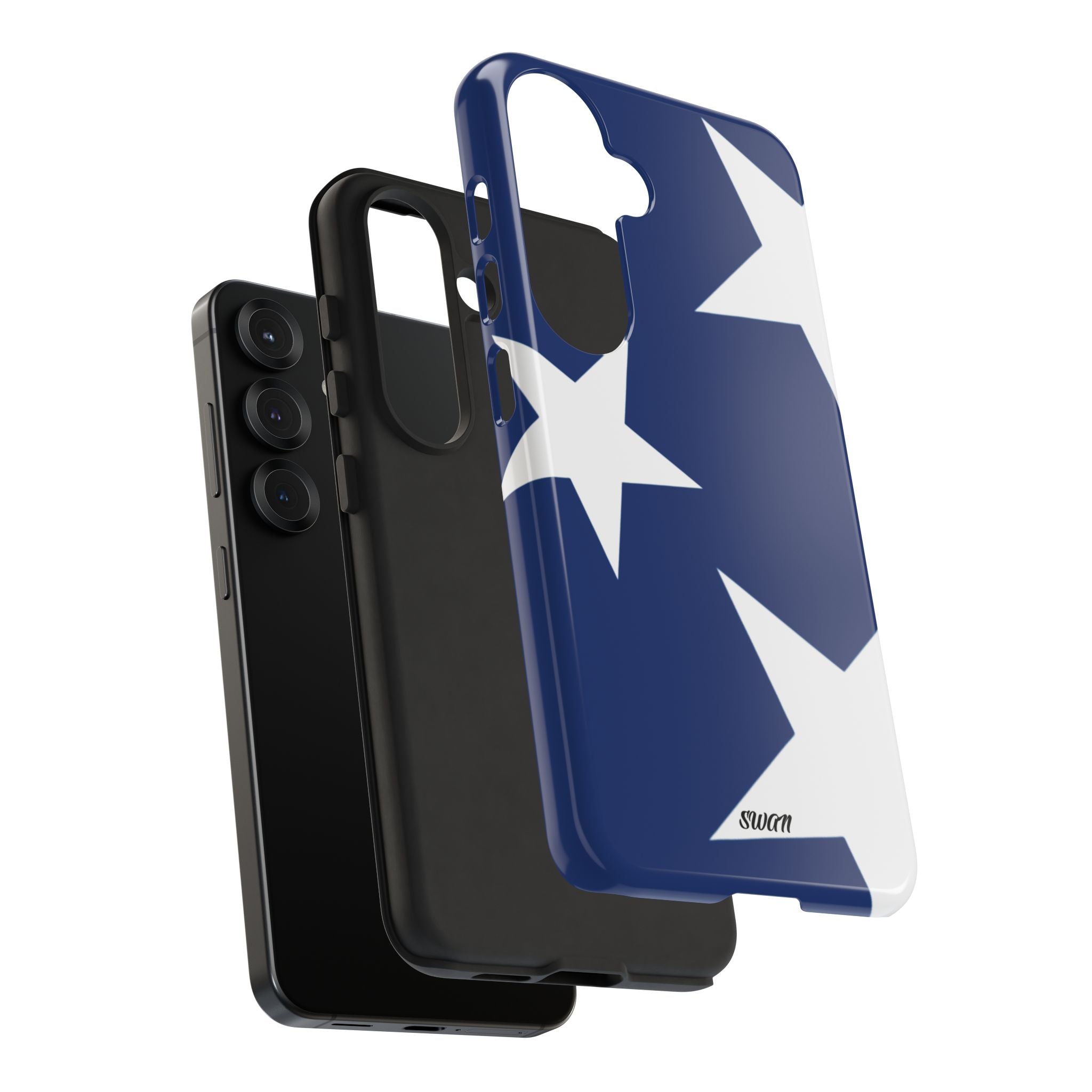 Star Bloom (White in Blue)