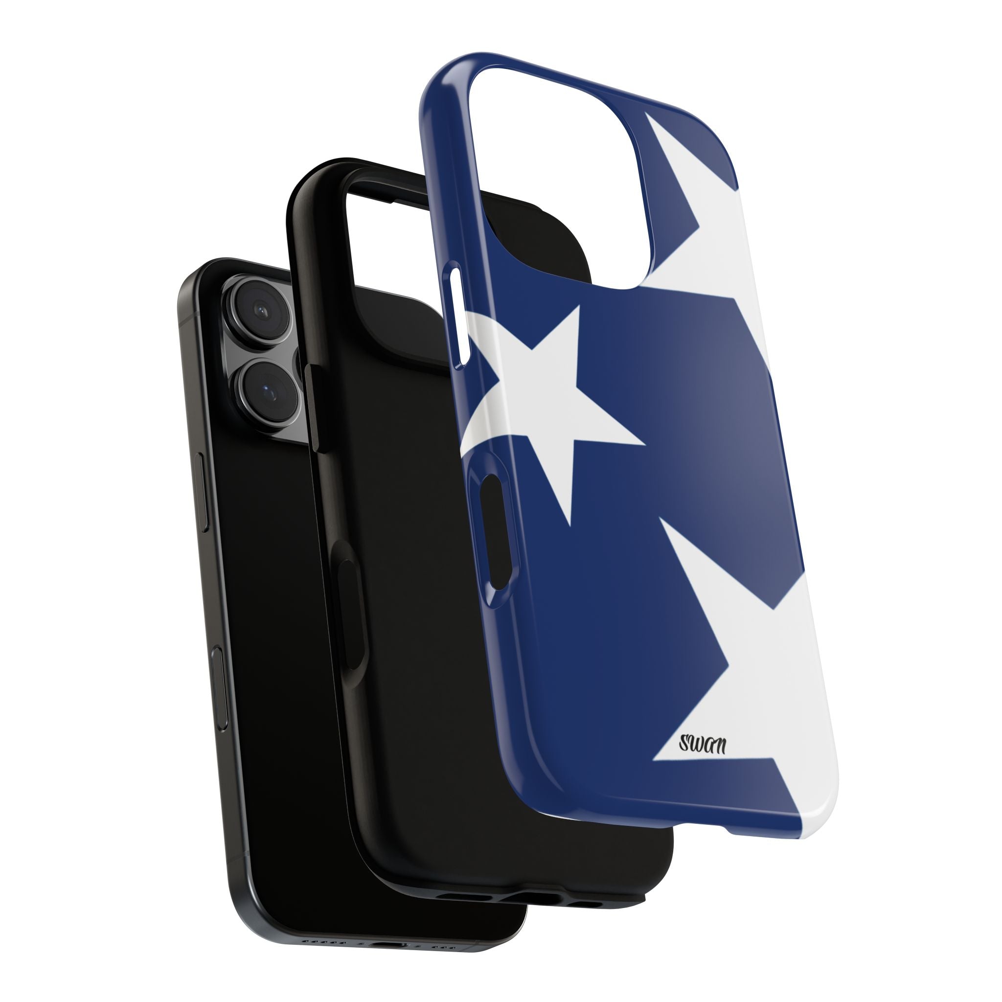 Star Bloom (White in Blue)