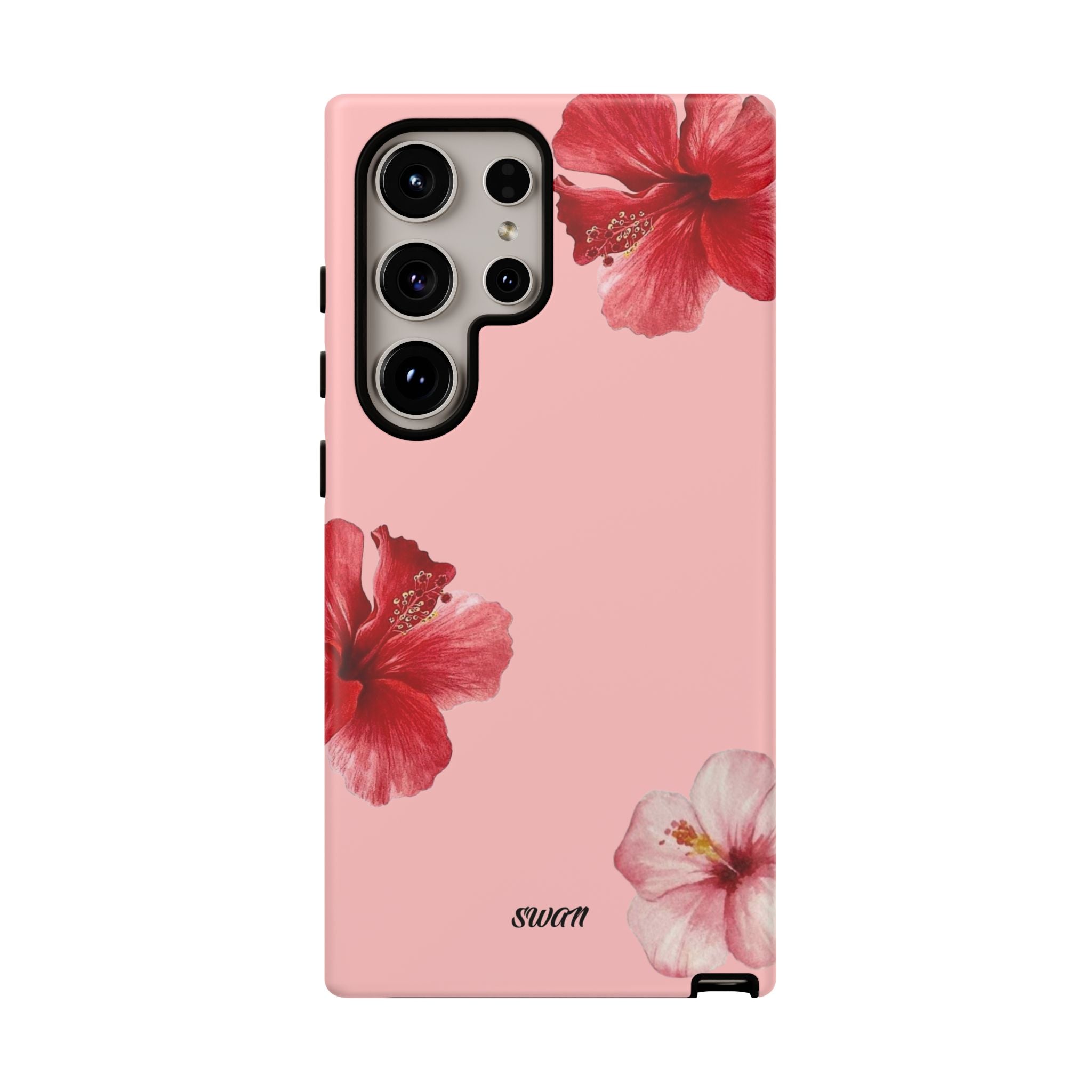 Blühender Hibiskus (Rosa)