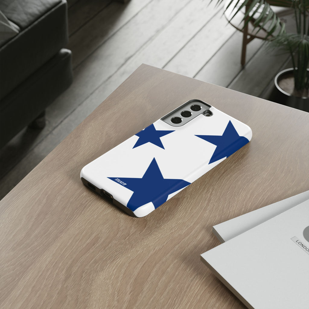 Sternenblüte (Blau in Weiß)