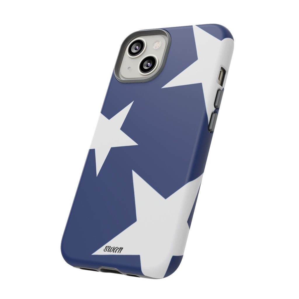 Star Bloom (White in Blue)