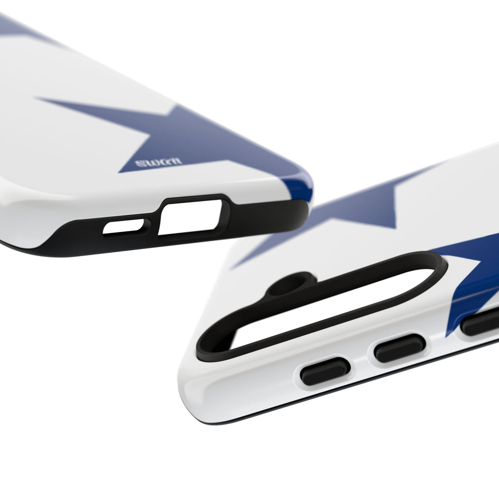 Sternenblüte (Blau in Weiß)