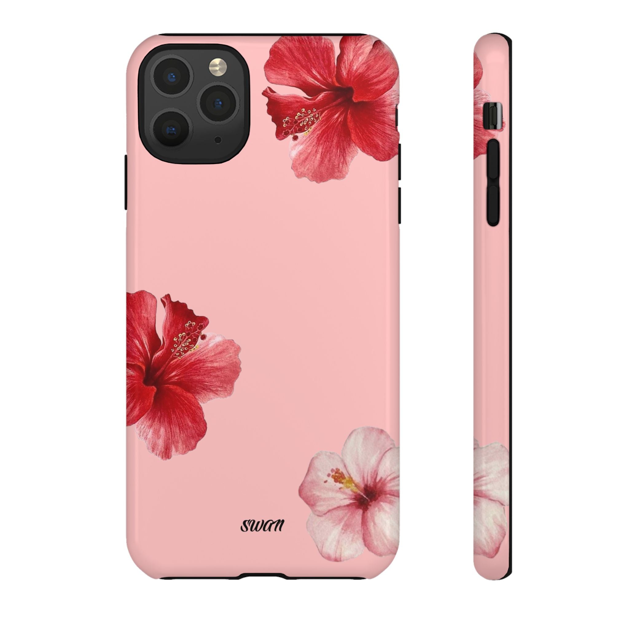 Blühender Hibiskus (Rosa)