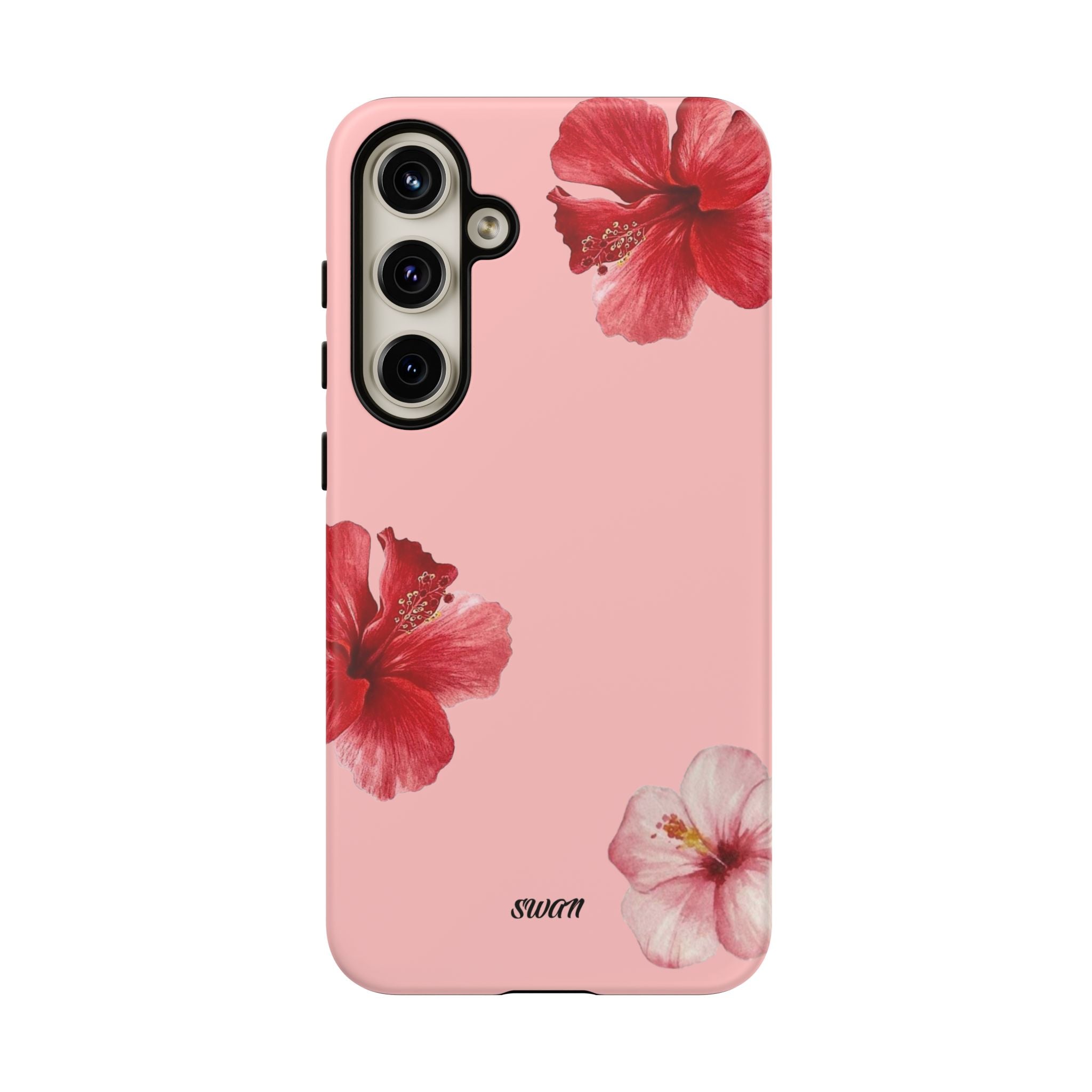 Blühender Hibiskus (Rosa)