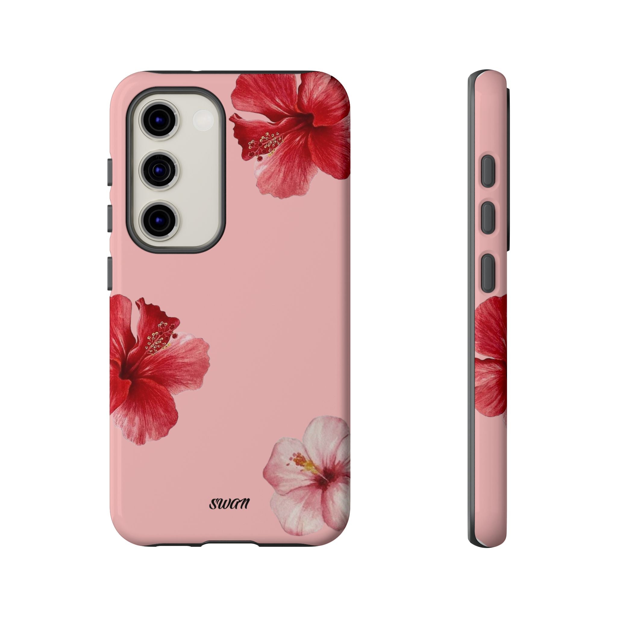 Blühender Hibiskus (Rosa)