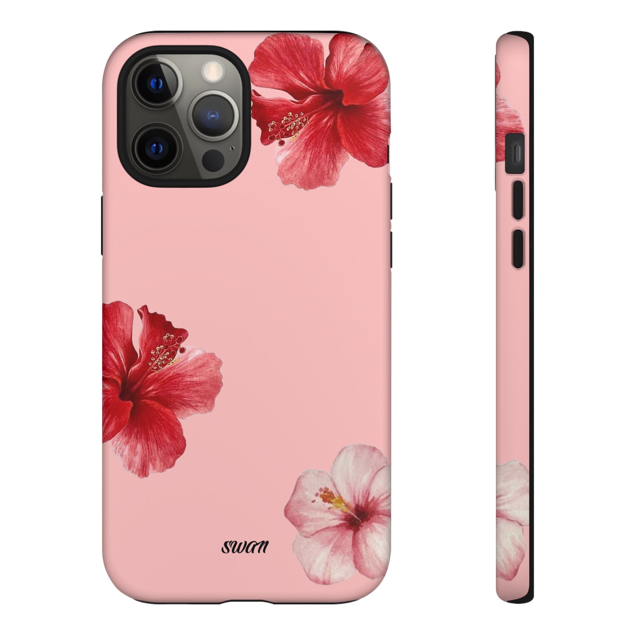 Blühender Hibiskus (Rosa)