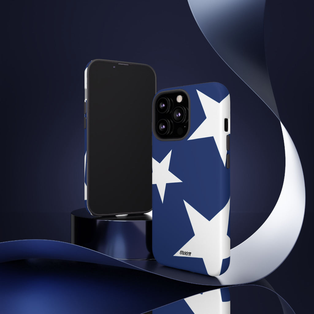 Star Bloom (White in Blue)