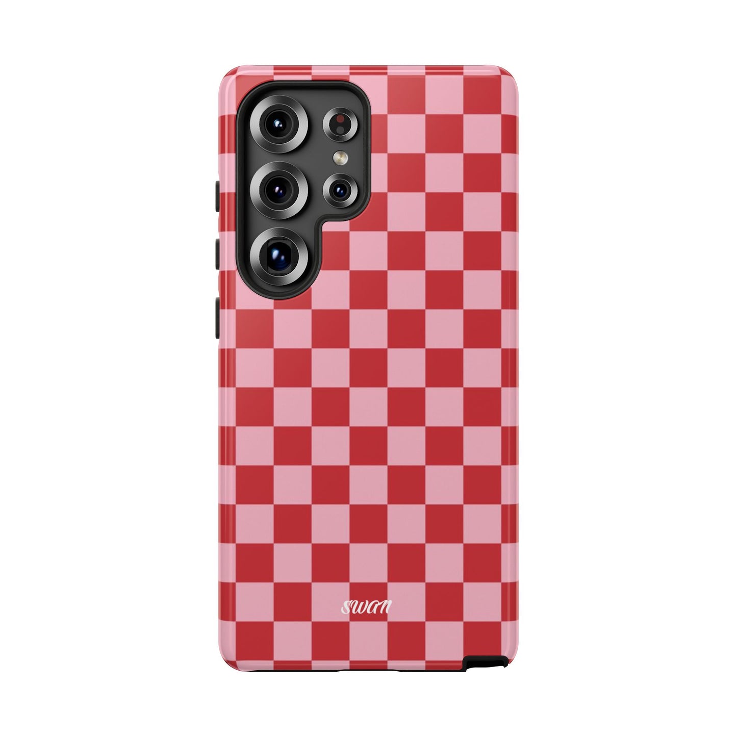 Red Checkerboard - Swan