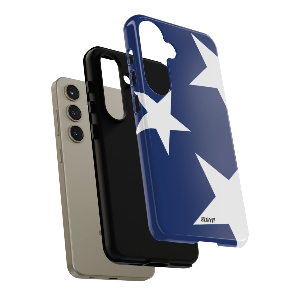 Star Bloom (White in Blue)