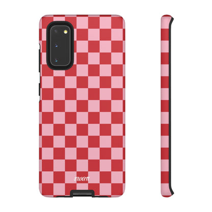 Red Checkerboard - Swan