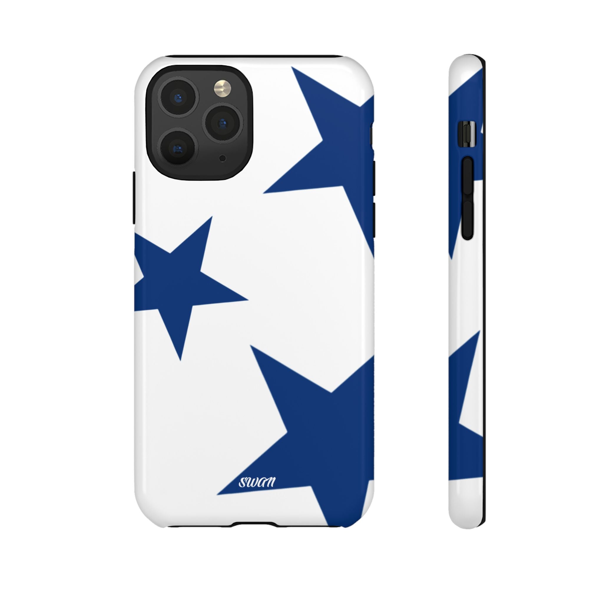 Sternenblüte (Blau in Weiß)