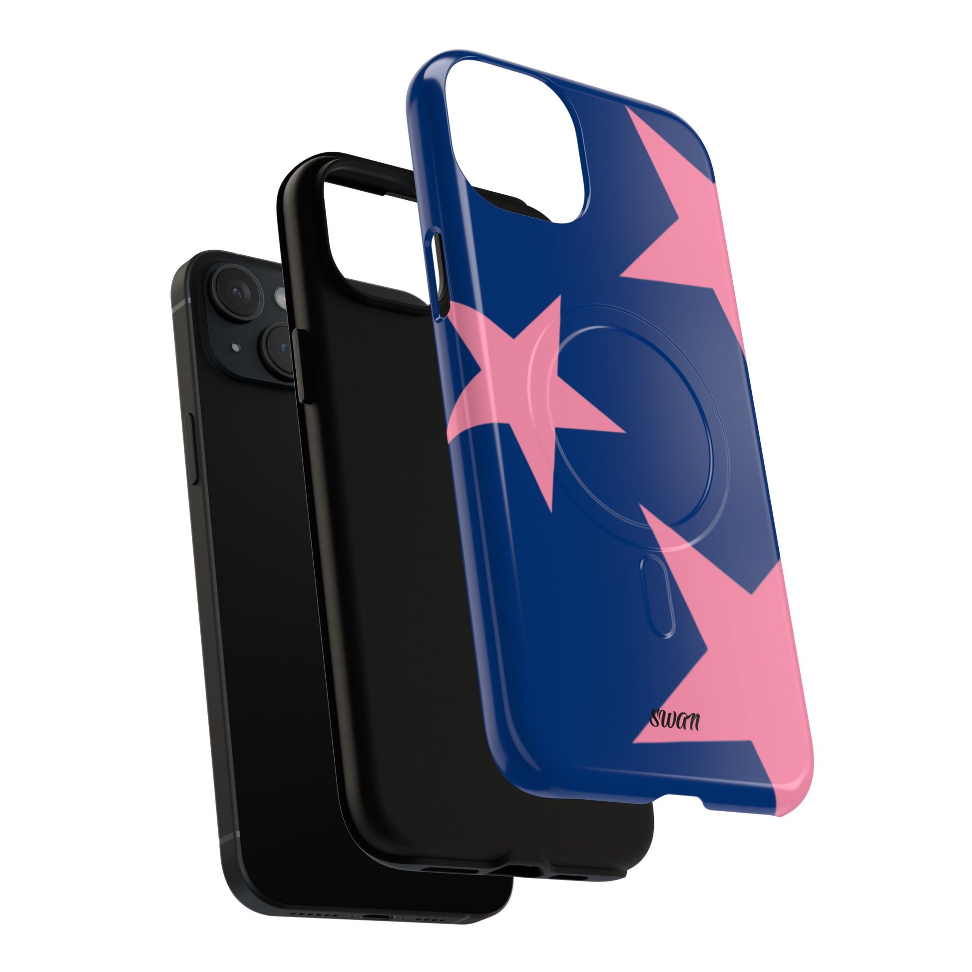 Star Bloom (Pink in Blue) (Magsafe) - Swan