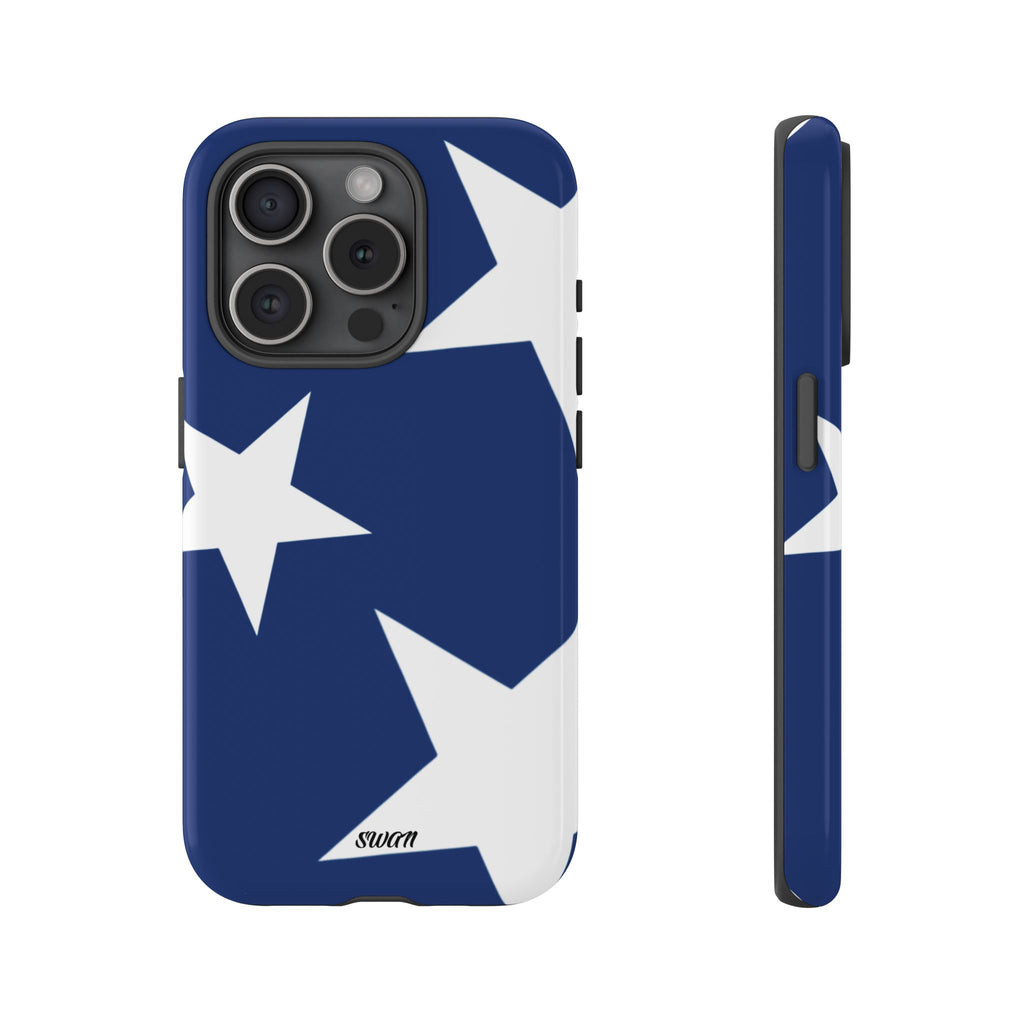 Star Bloom (White in Blue)