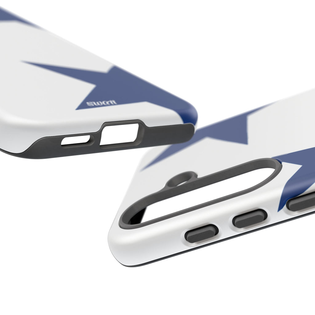 Sternenblüte (Blau in Weiß)