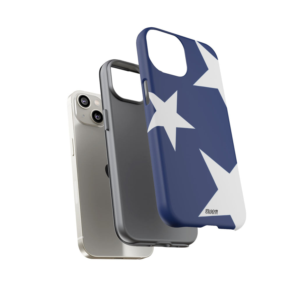 Star Bloom (White in Blue)