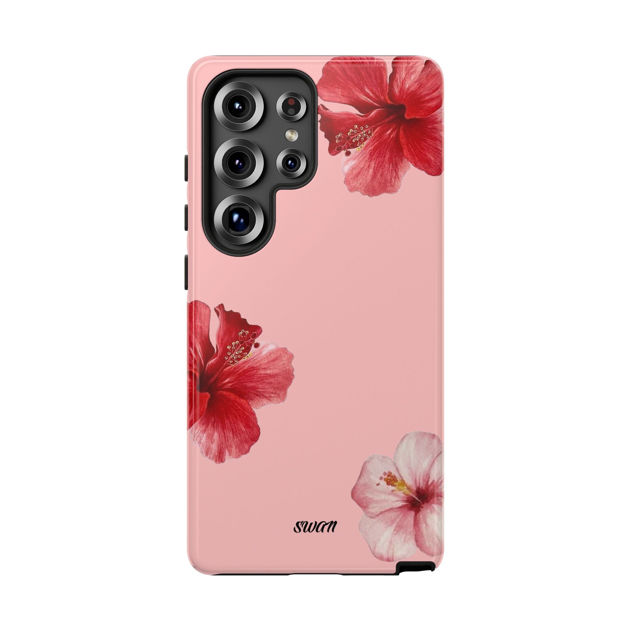 Blühender Hibiskus (Rosa)