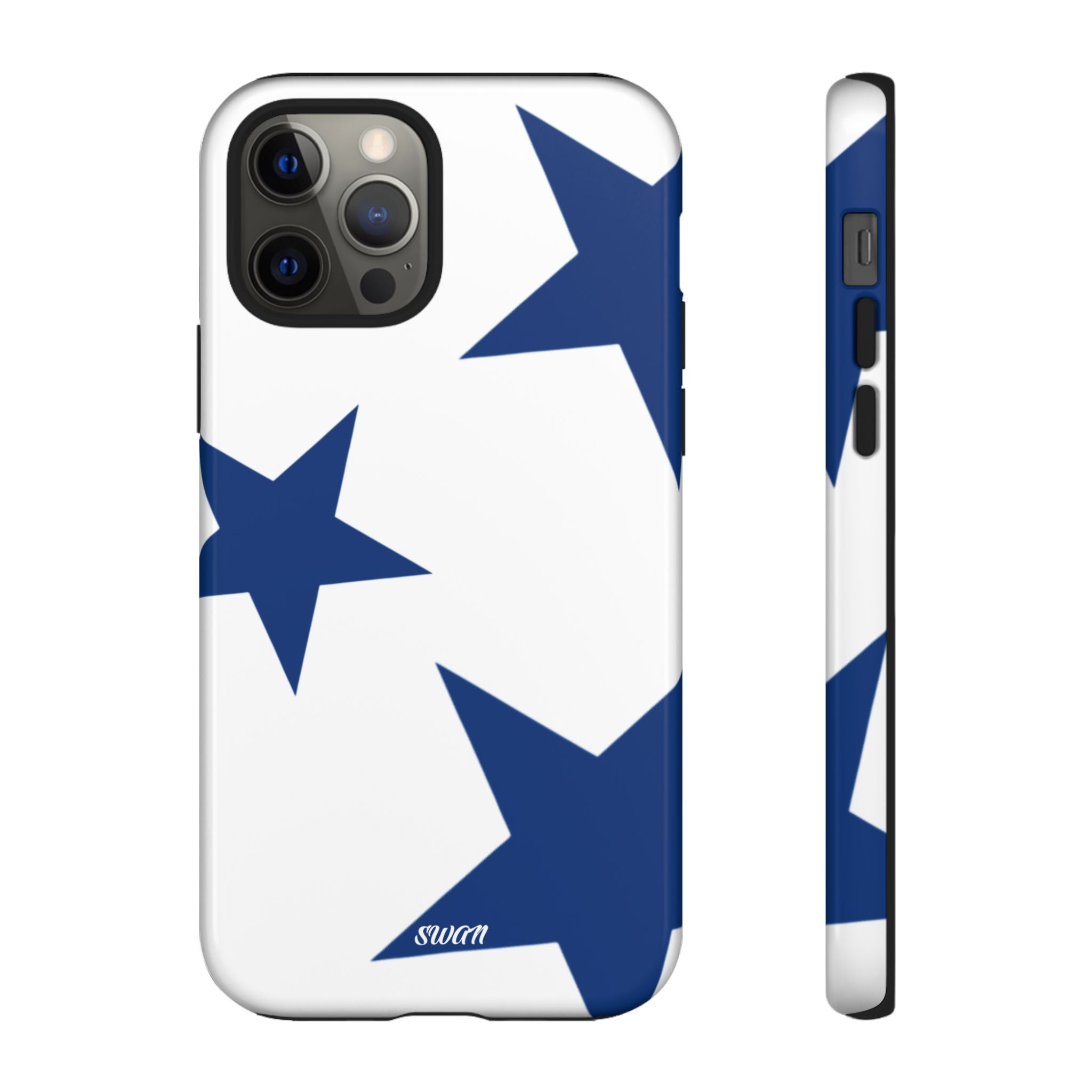 Sternenblüte (Blau in Weiß)