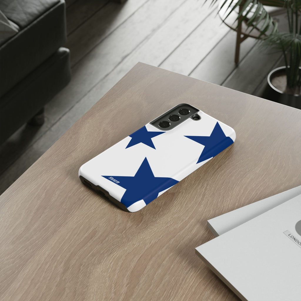 Sternenblüte (Blau in Weiß)