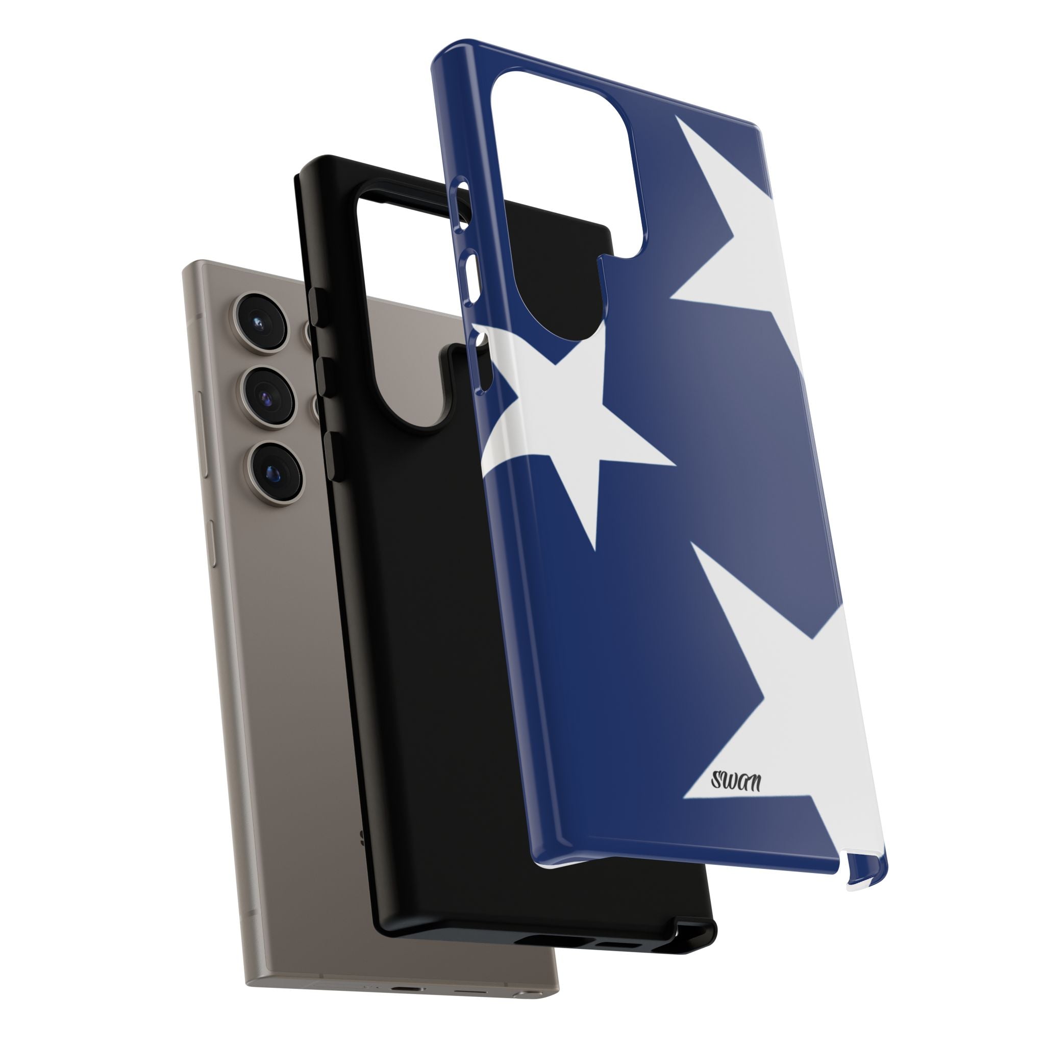 Star Bloom (White in Blue)