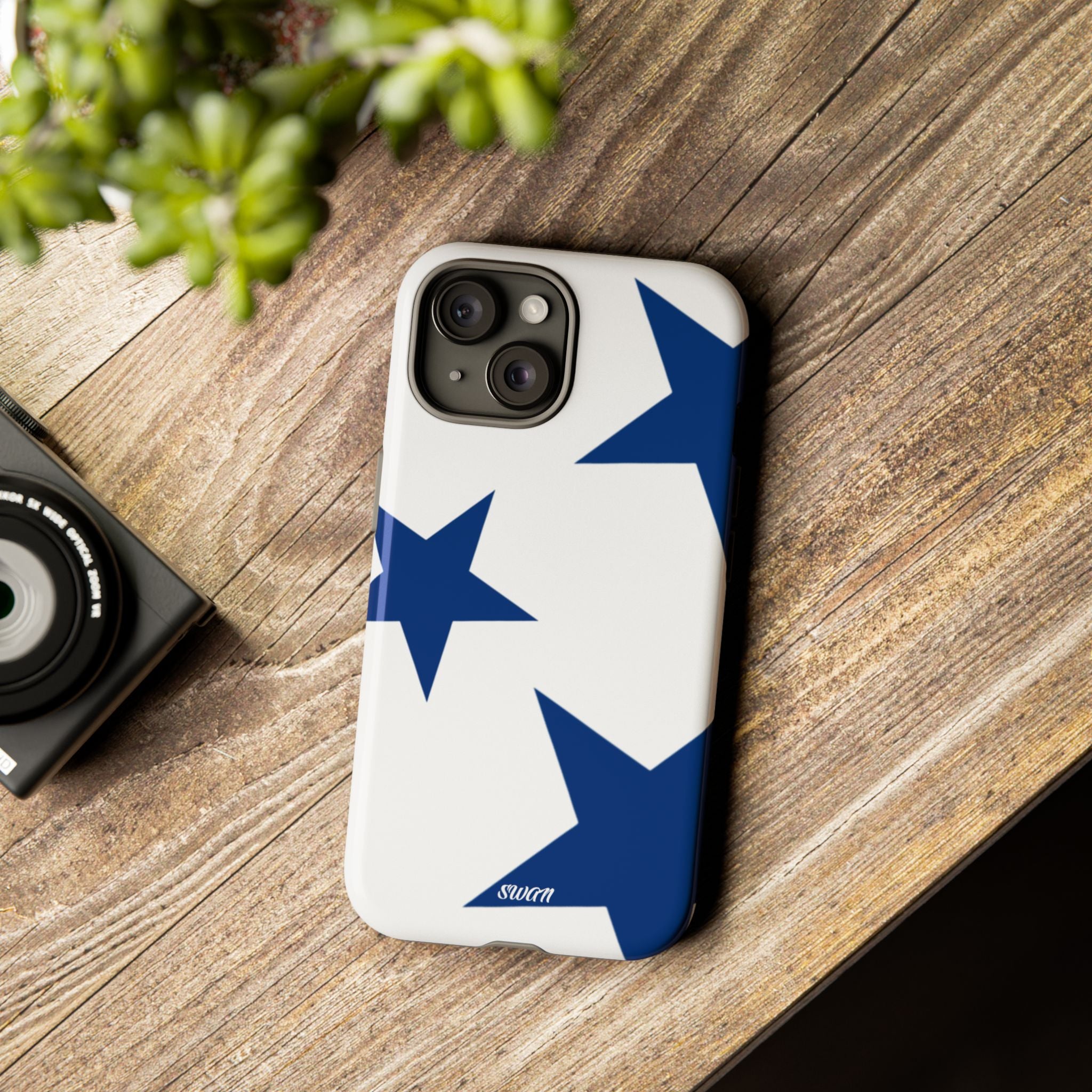 Sternenblüte (Blau in Weiß)