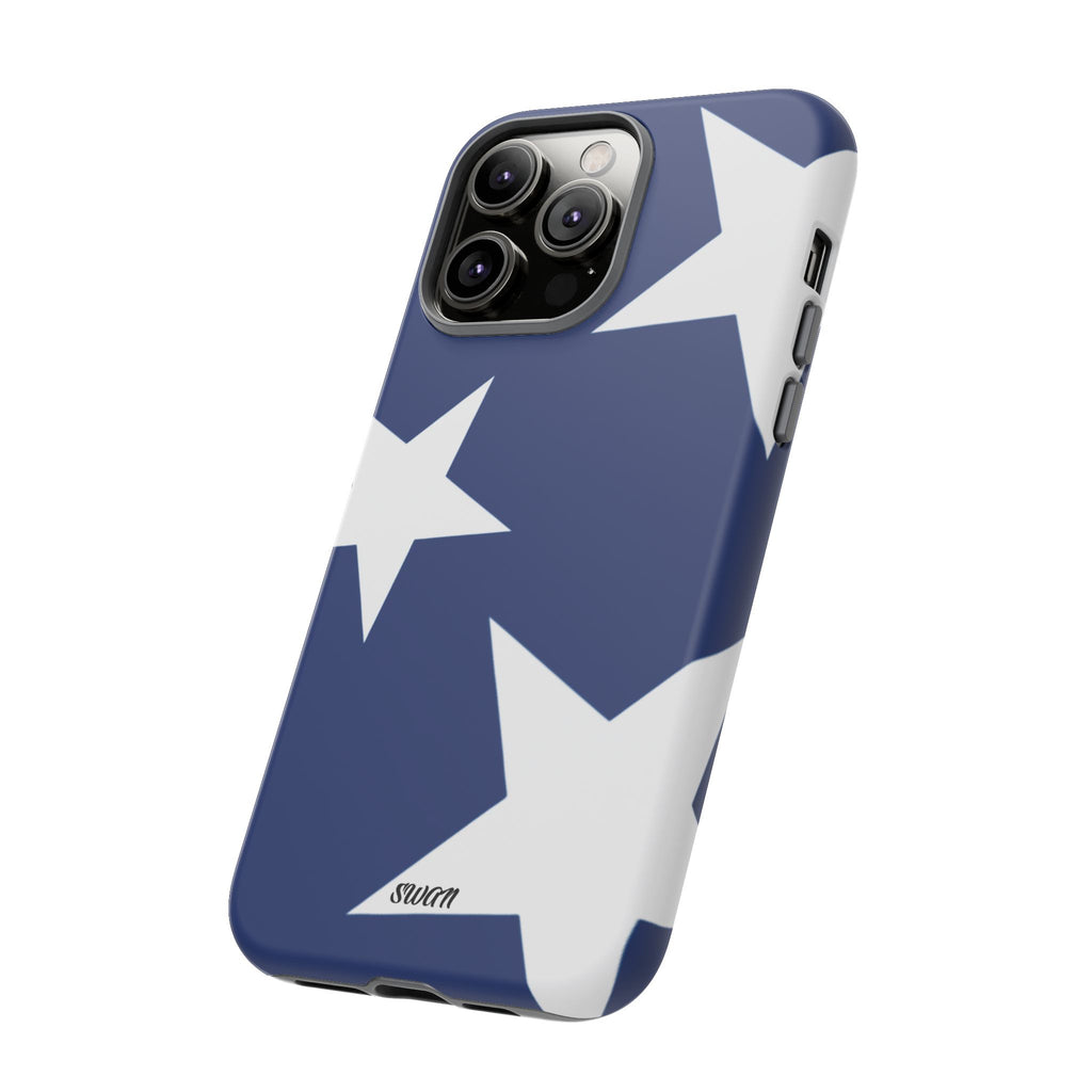 Star Bloom (White in Blue)