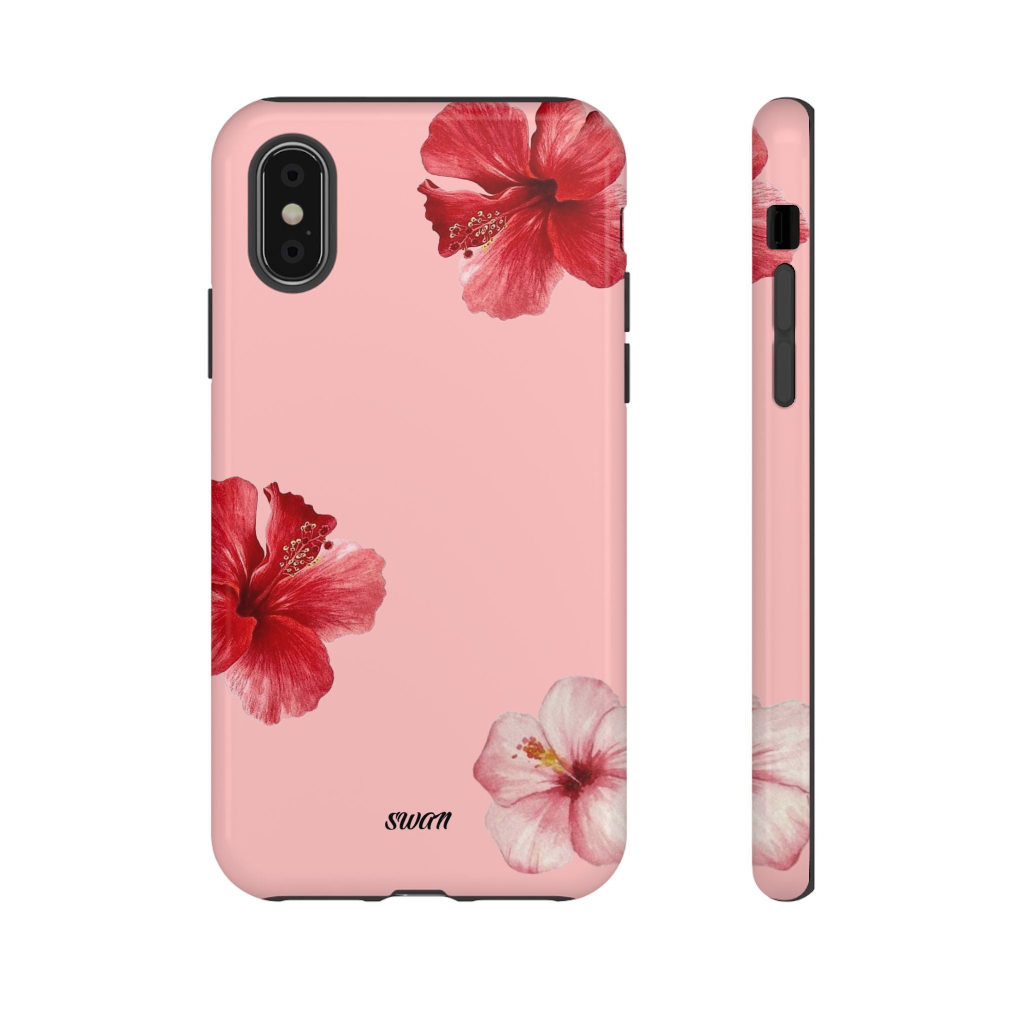 Blühender Hibiskus (Rosa)