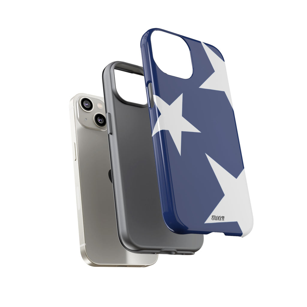 Star Bloom (White in Blue)