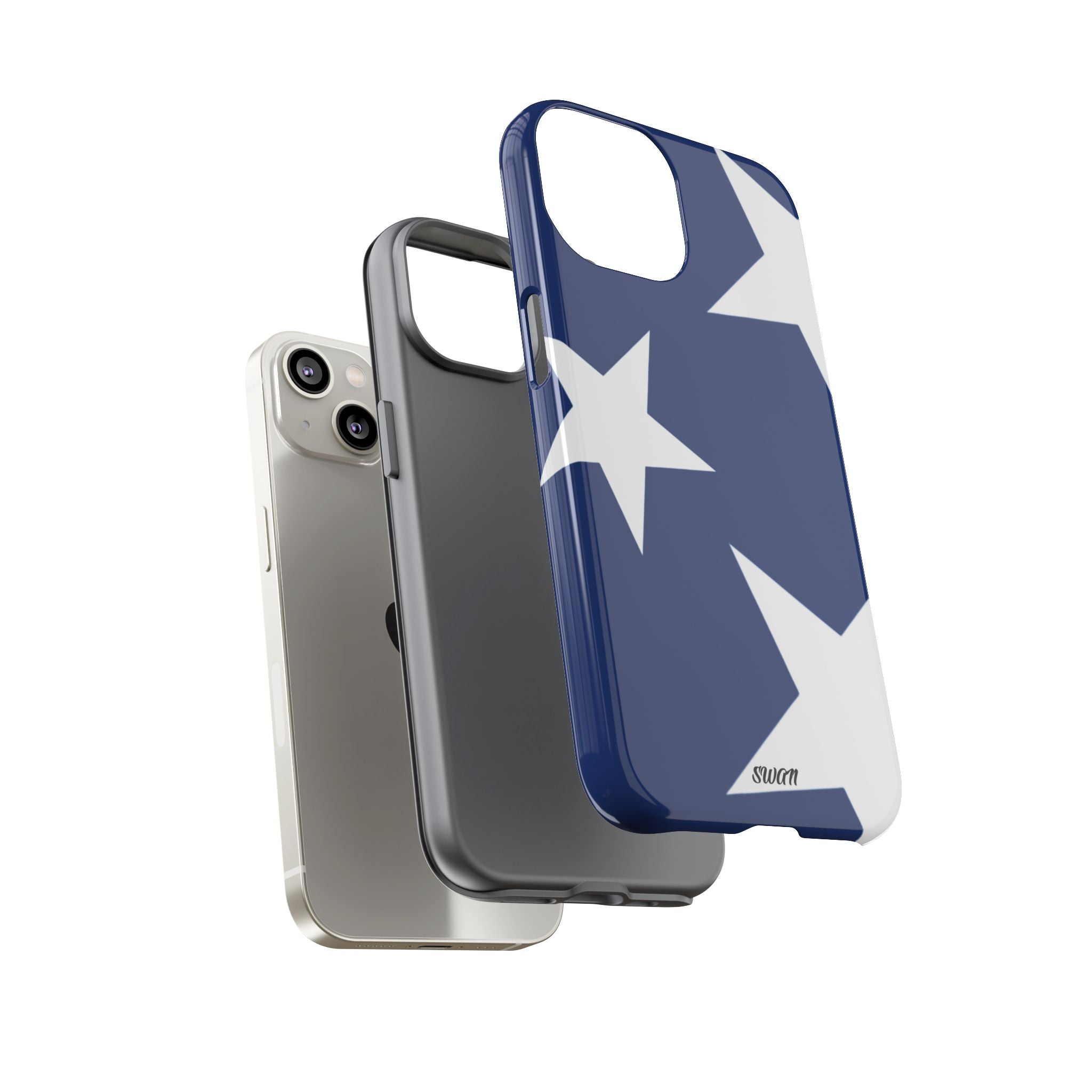 Star Bloom (White in Blue)