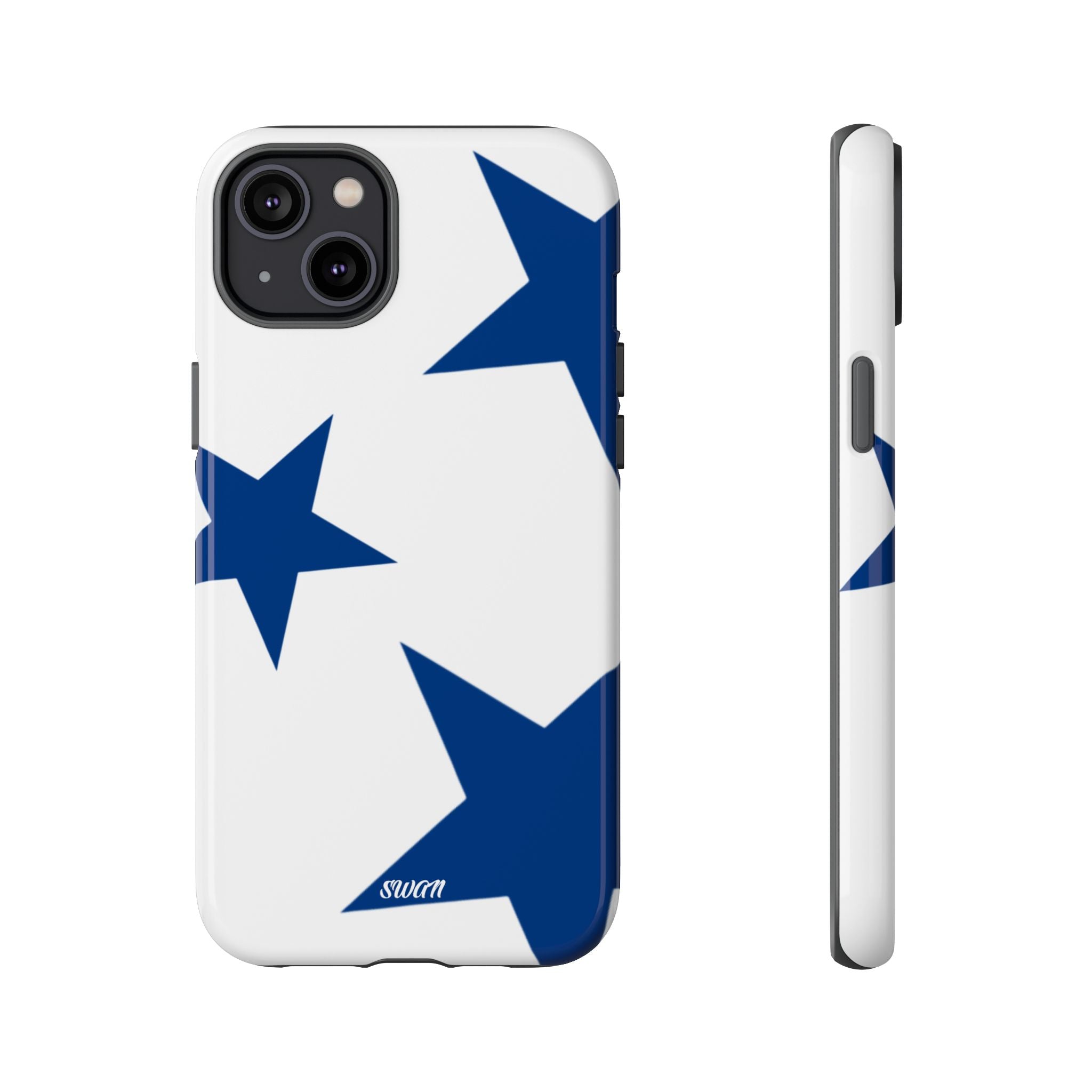 Sternenblüte (Blau in Weiß)