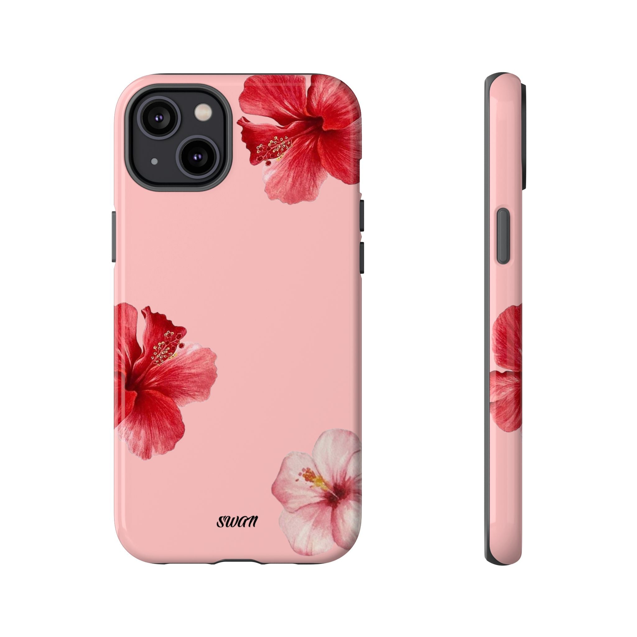 Blühender Hibiskus (Rosa)