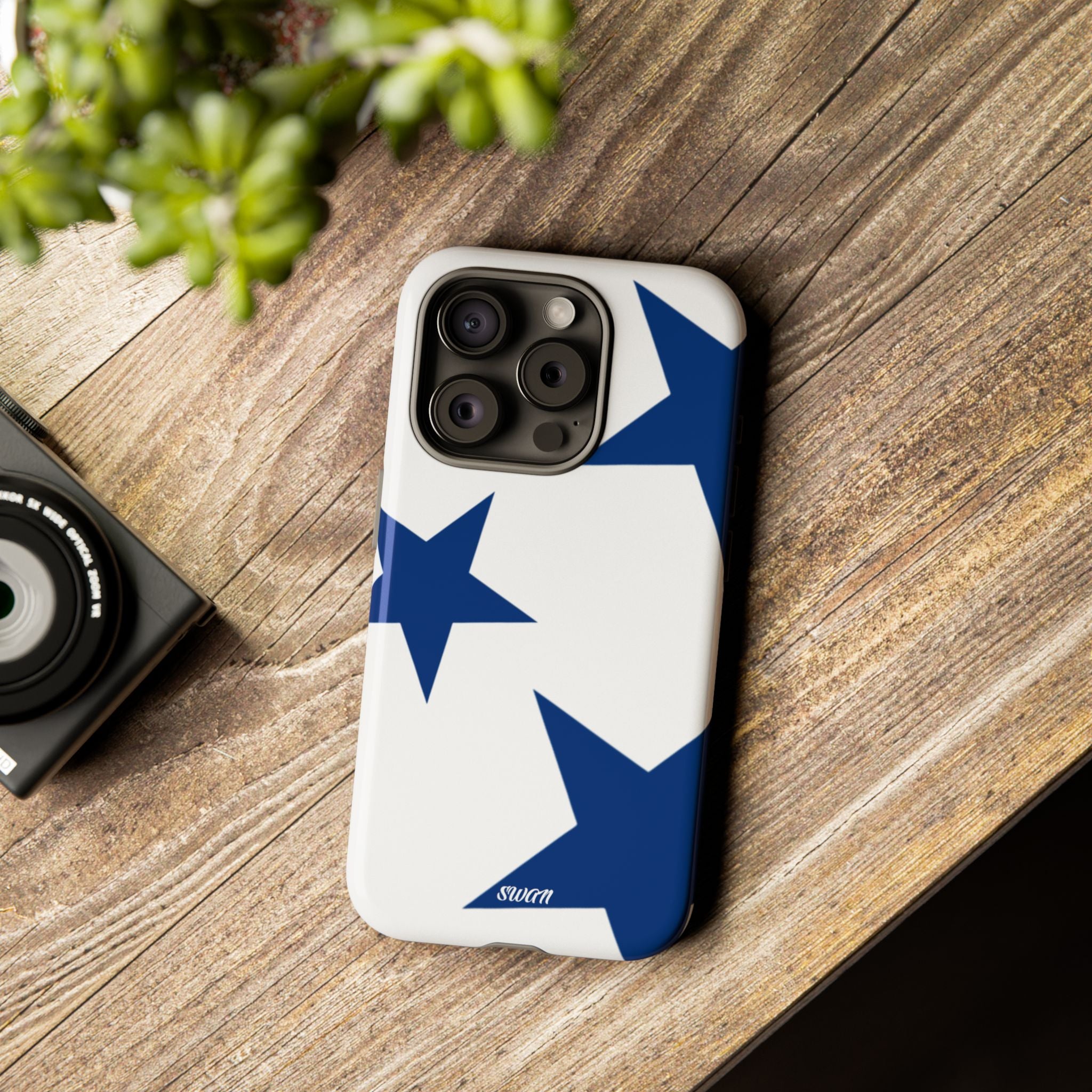 Sternenblüte (Blau in Weiß)