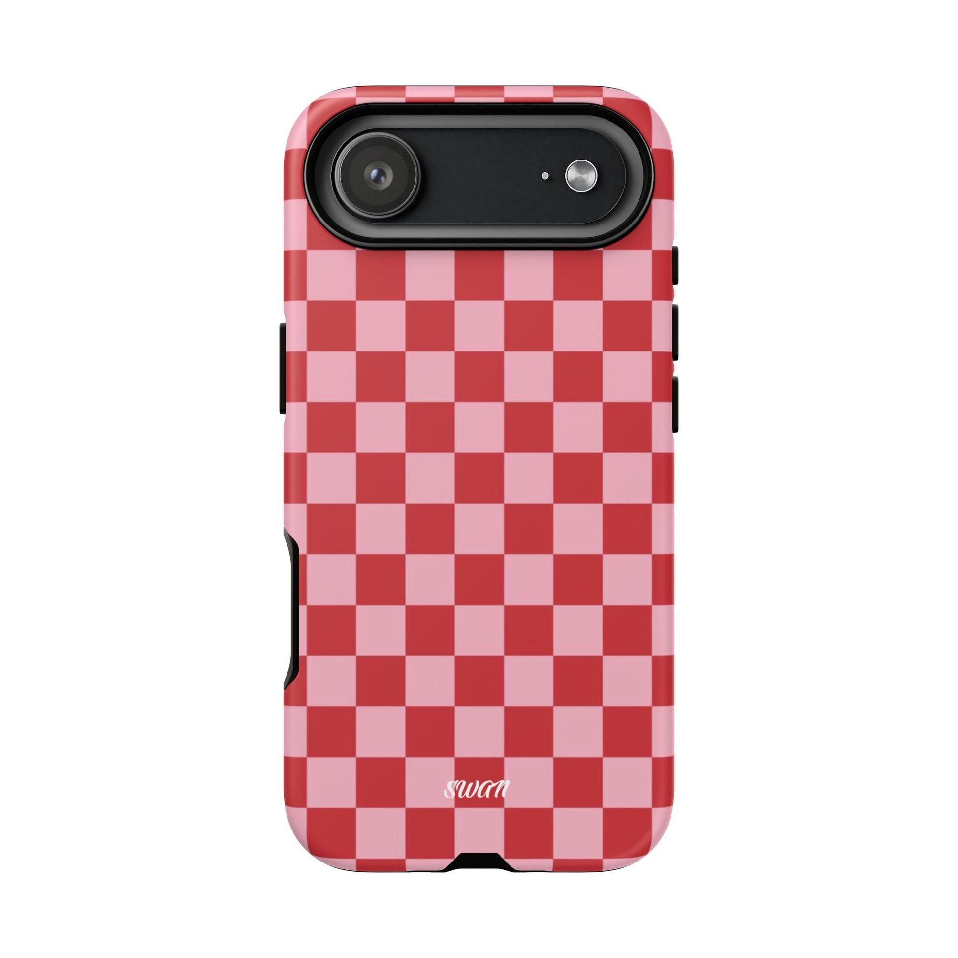 Red Checkerboard - Swan