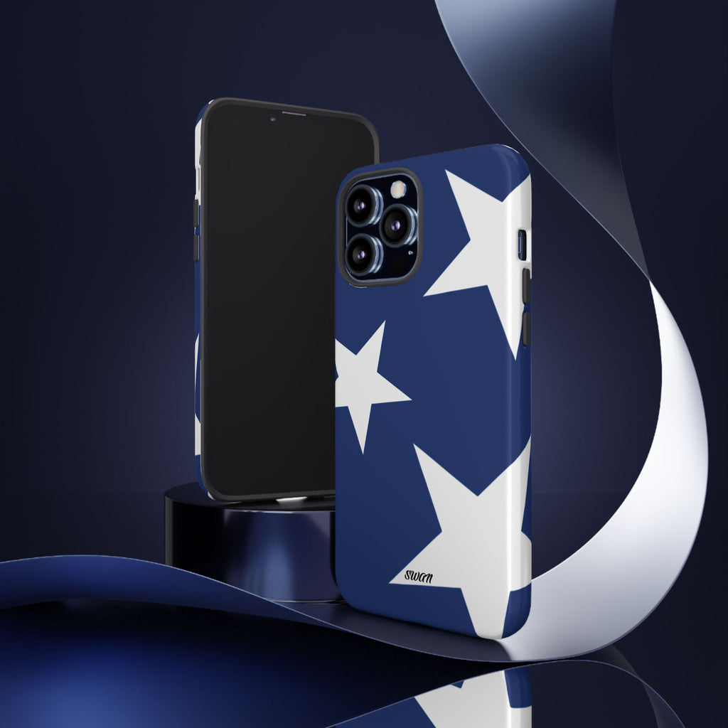 Star Bloom (White in Blue)