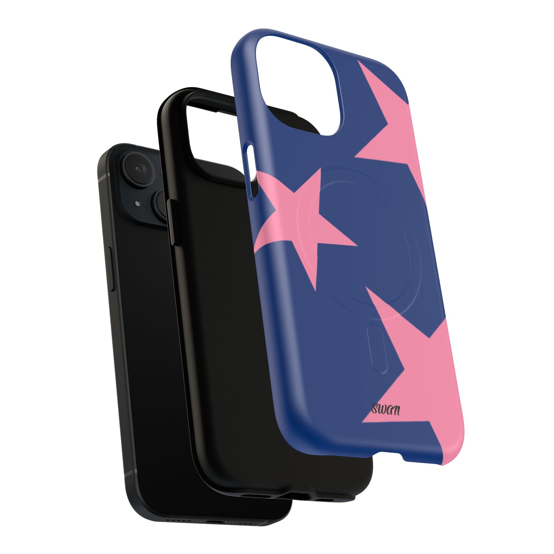 Star Bloom (Pink in Blue) (Magsafe) - Swan