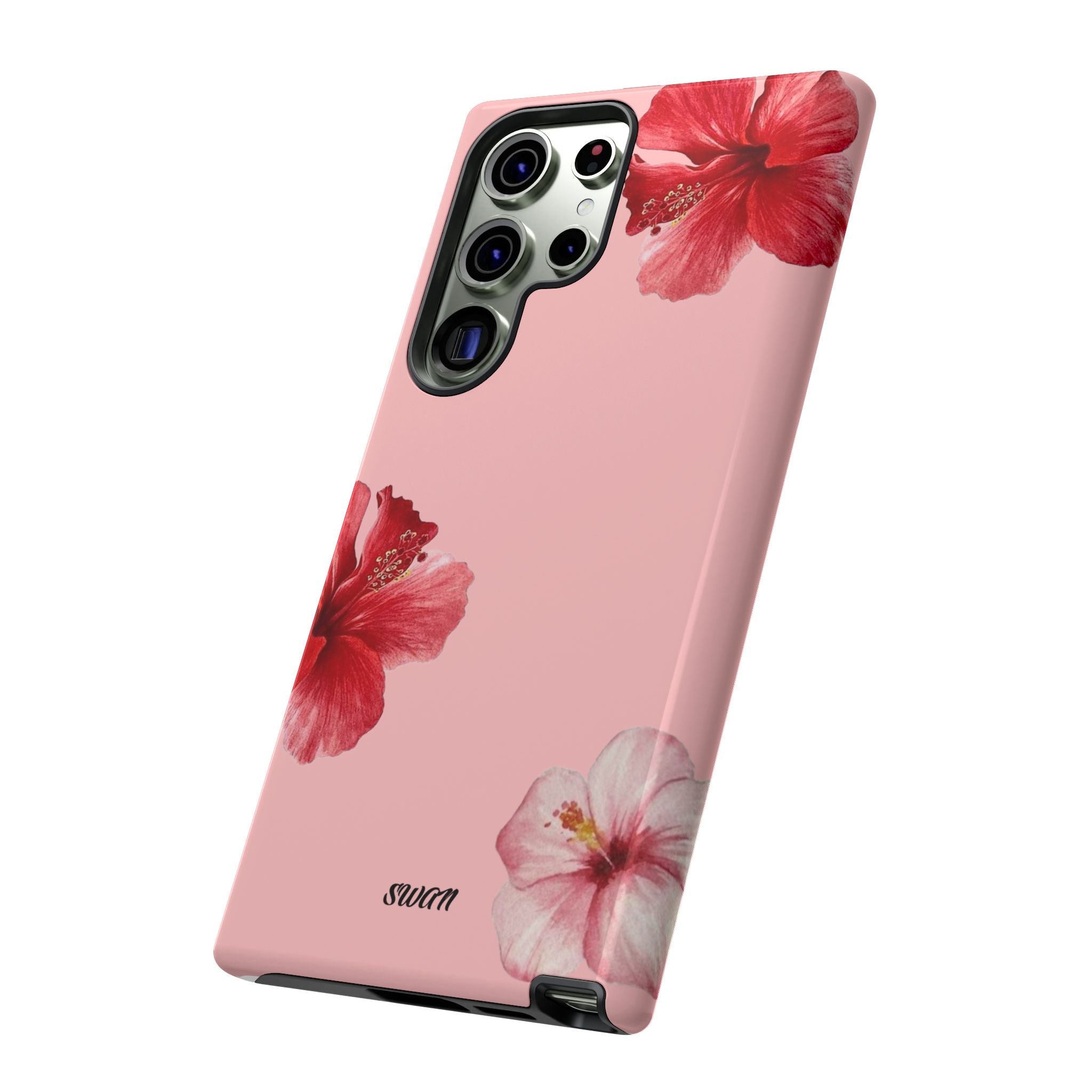 Blühender Hibiskus (Rosa)