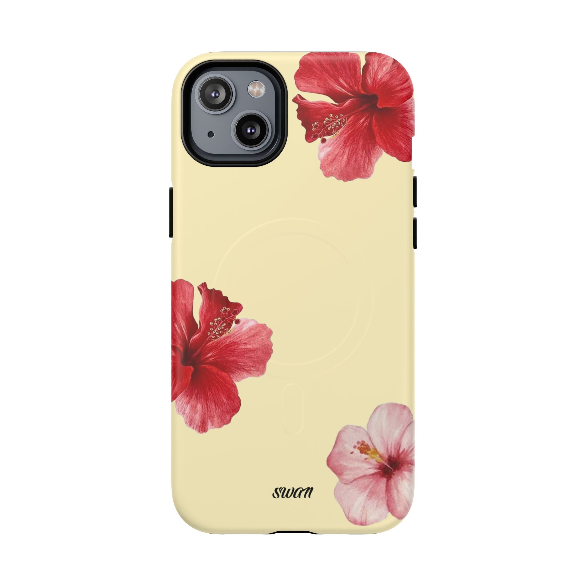 Hibiscus floral (Jaune tendre) (Magsafe)