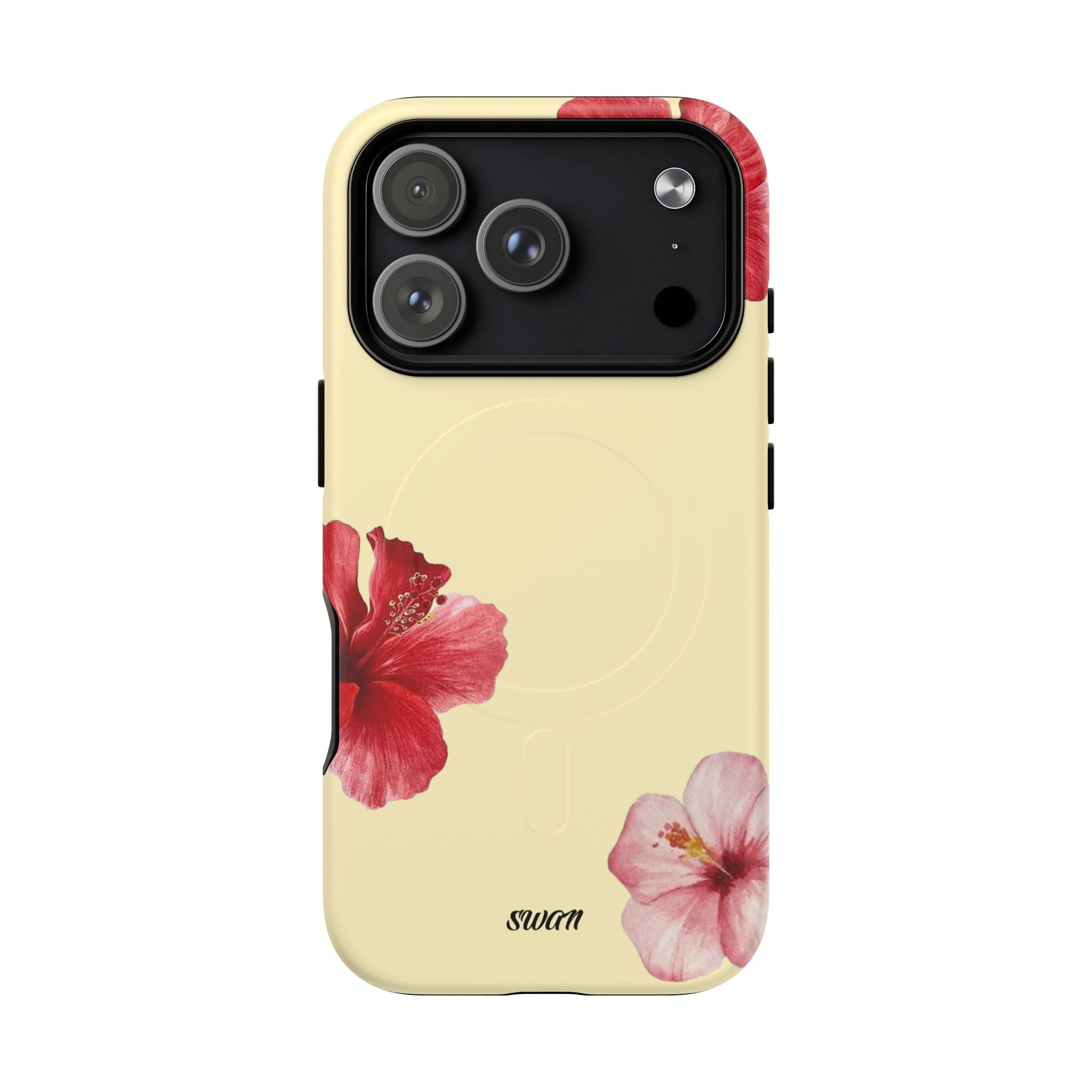 Hibiscus floral (Jaune tendre) (Magsafe)
