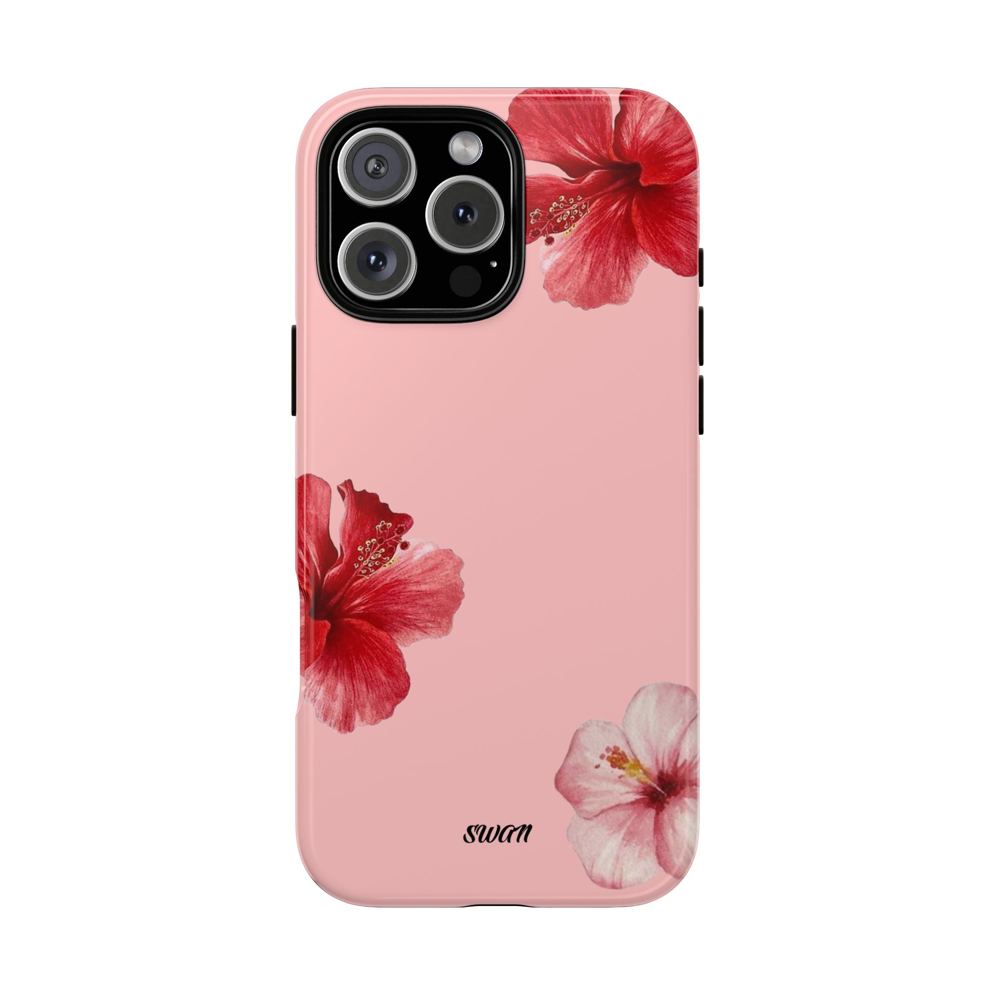 Blühender Hibiskus (Rosa)