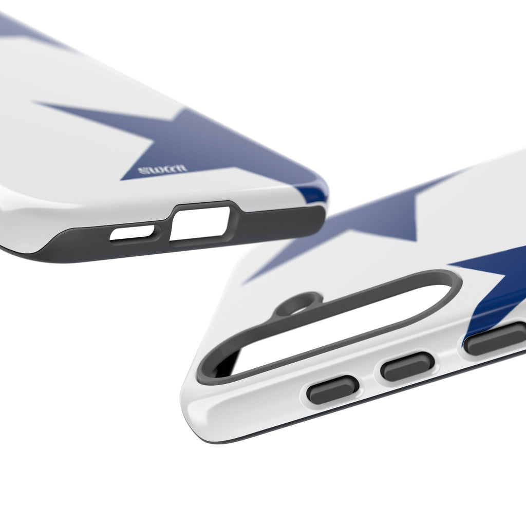 Sternenblüte (Blau in Weiß)