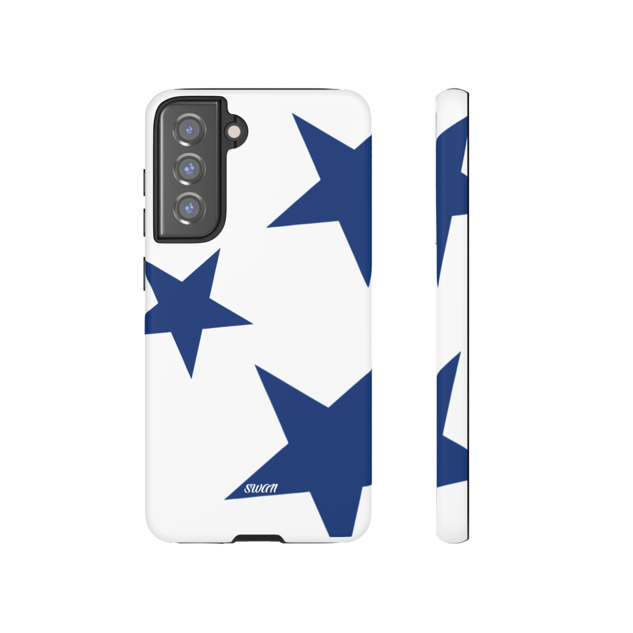 Sternenblüte (Blau in Weiß)