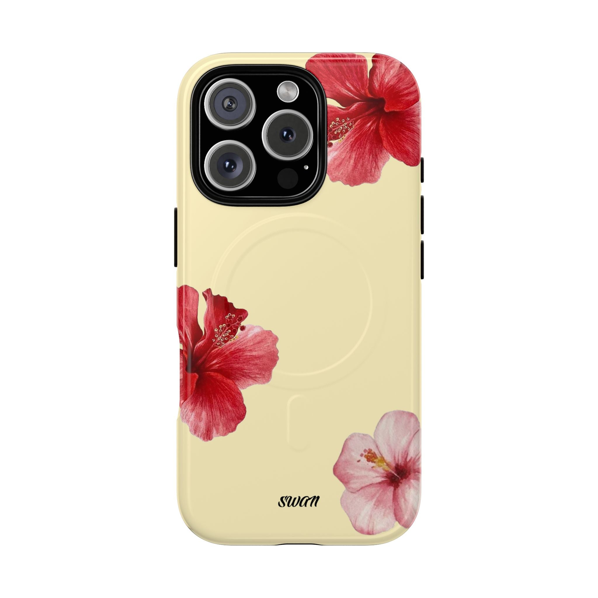 Hibiscus floral (Jaune tendre) (Magsafe)