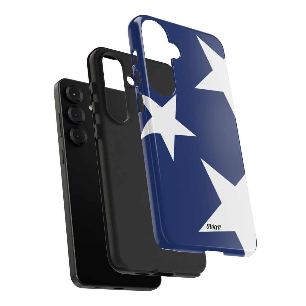 Star Bloom (White in Blue)