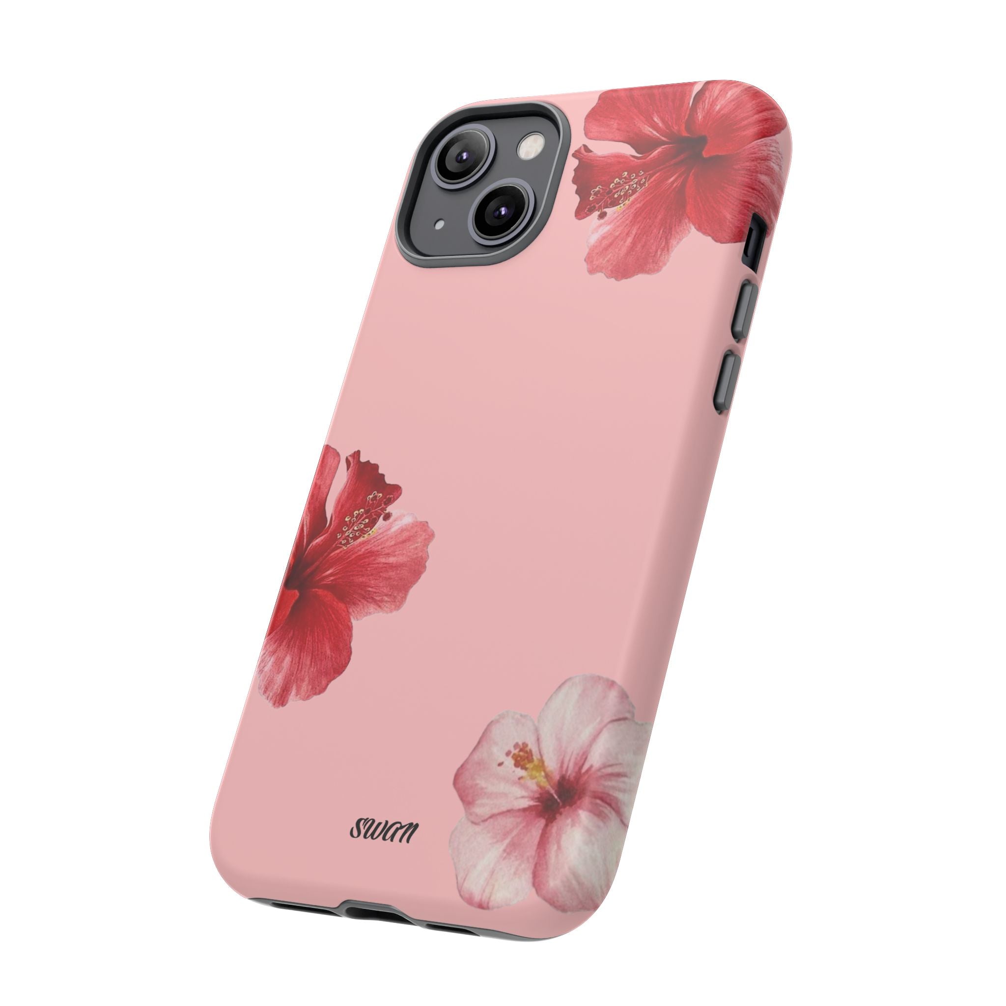 Blühender Hibiskus (Rosa)