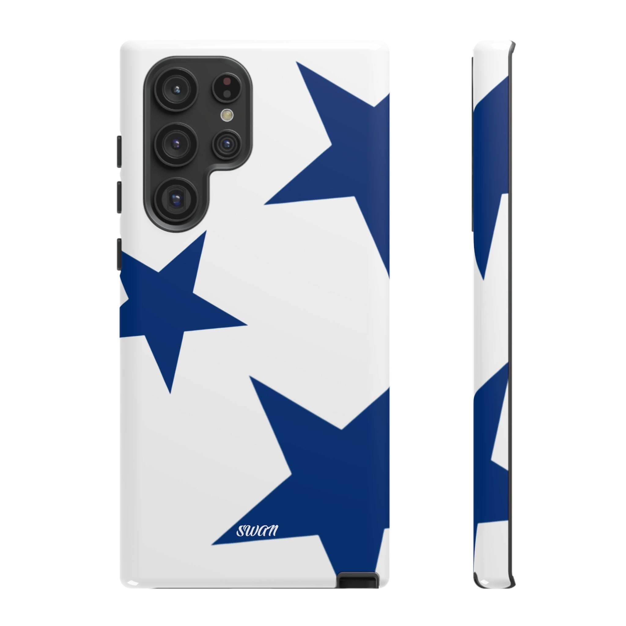 Sternenblüte (Blau in Weiß)