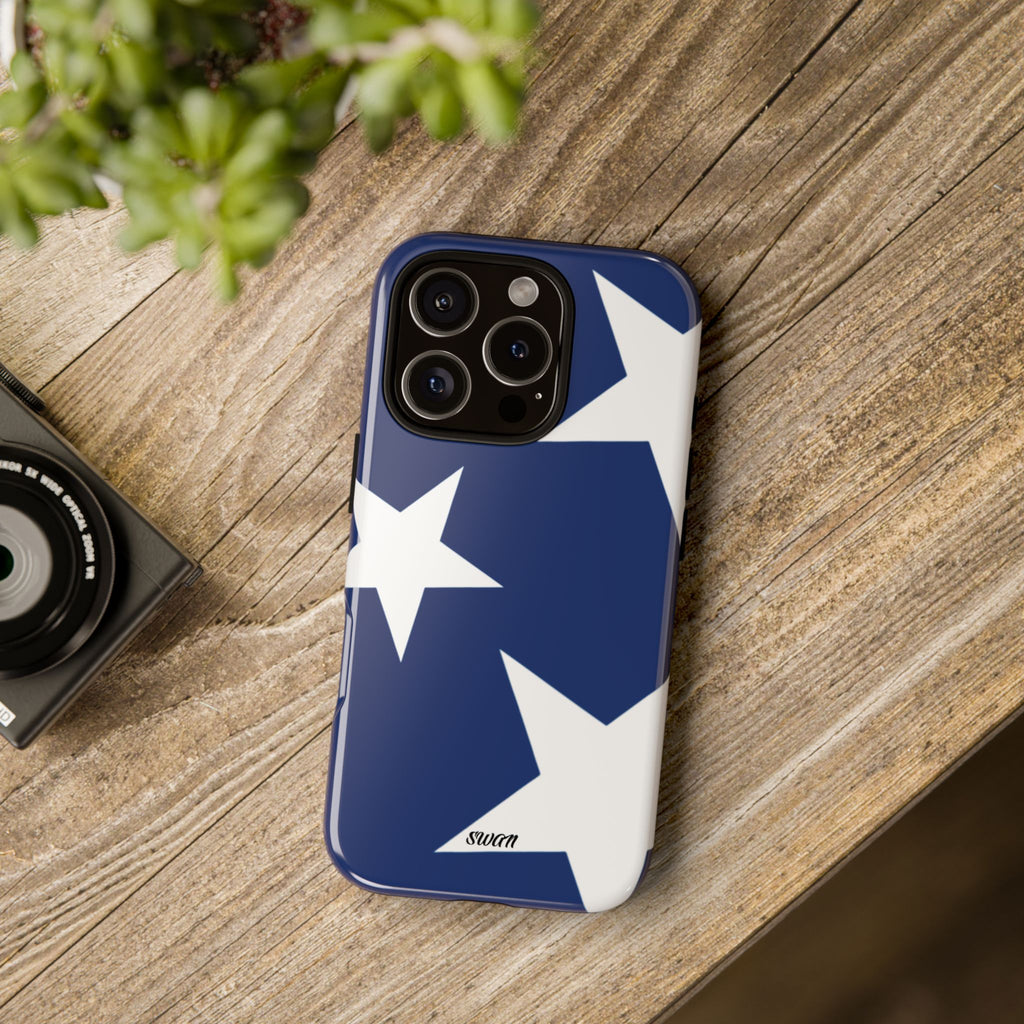 Star Bloom (White in Blue)