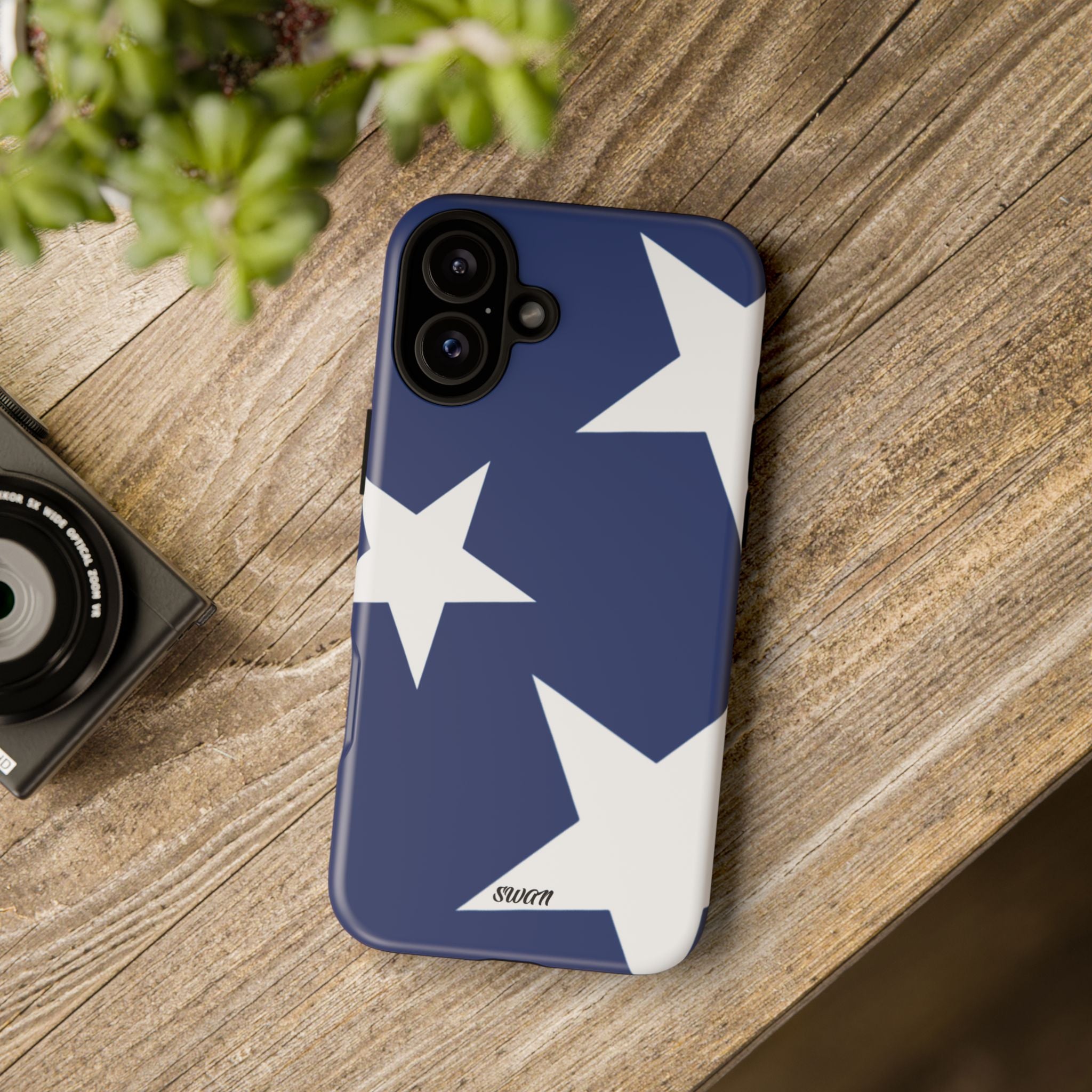 Star Bloom (White in Blue)