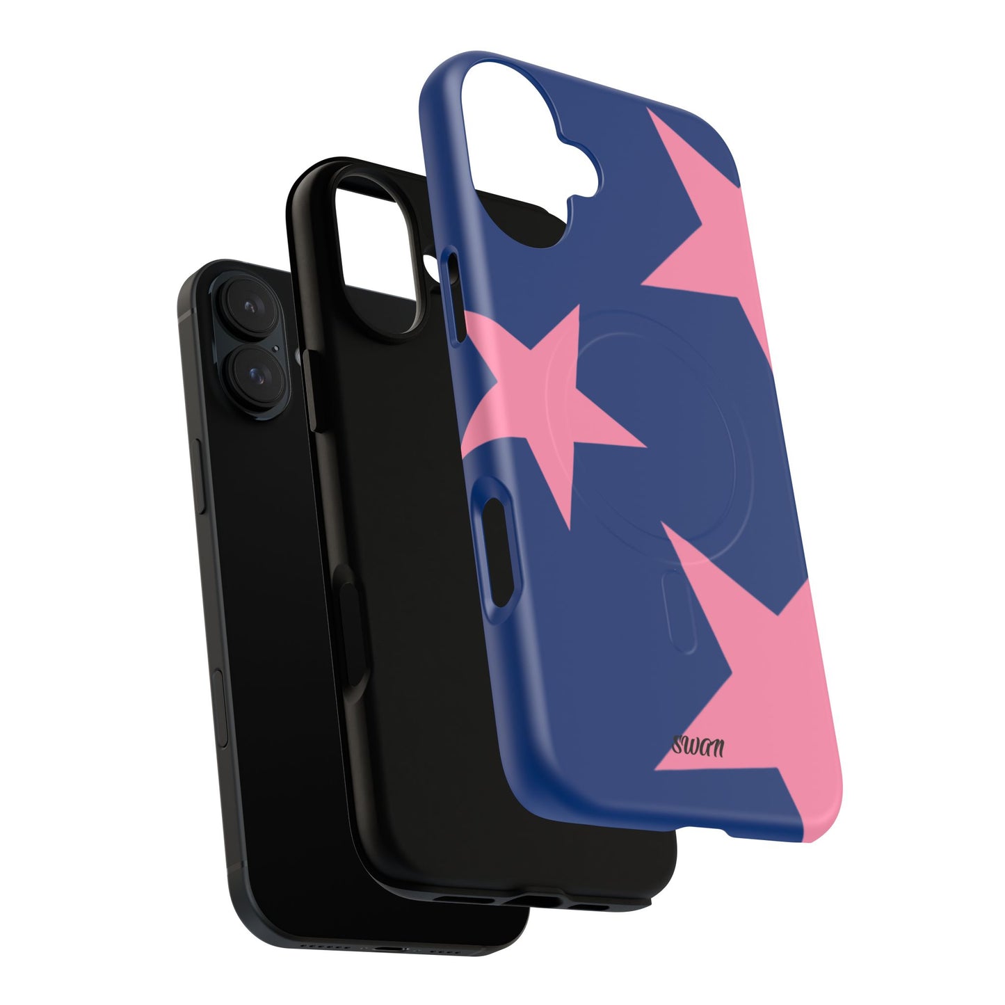 Star Bloom (Pink in Blue) (Magsafe) - Swan