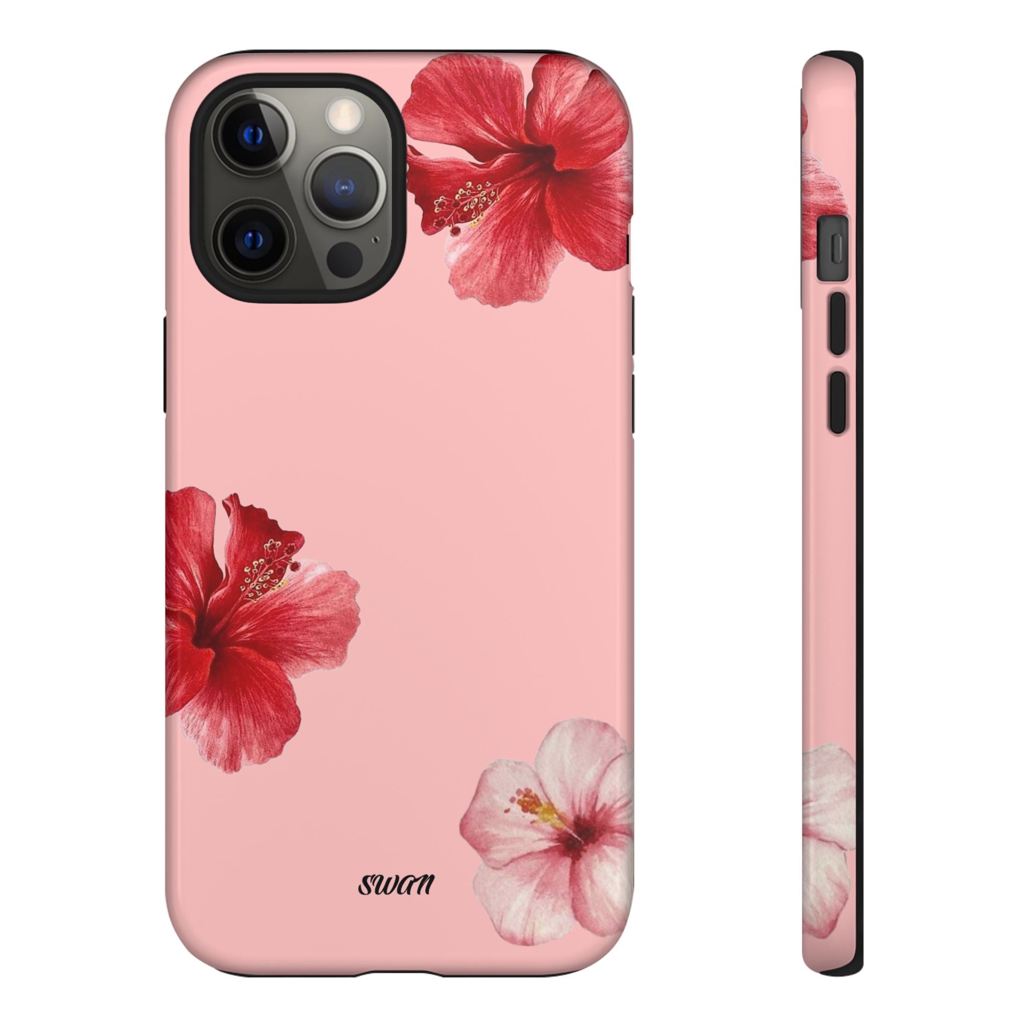 Blühender Hibiskus (Rosa)