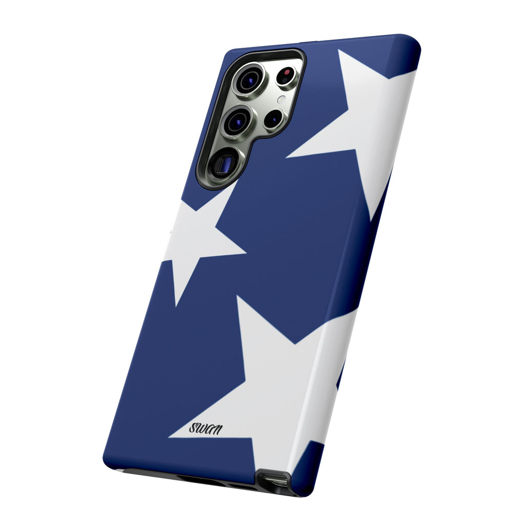 Star Bloom (White in Blue)